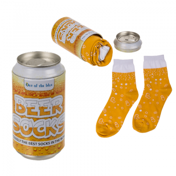Socken in Bierdose
